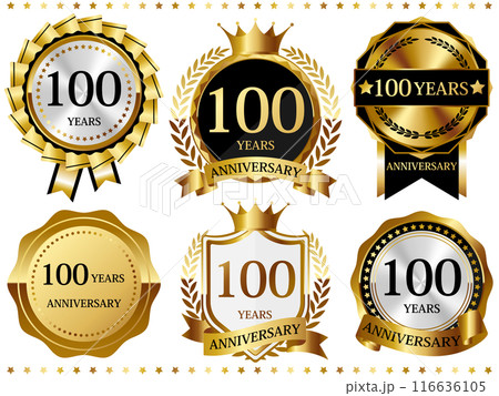 高級感のある100周年記念のエンブレムセット 高級感のある100周年記念のエンブレムセット 116636105