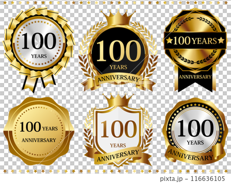 豪華 100 週年紀念徽章套裝 116636105