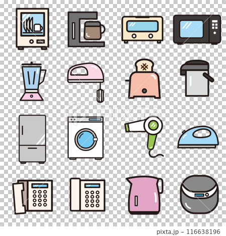 家電圖標集 116638196