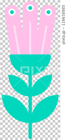 cute nordic folk art abstract flowers ornament cute nordic folk art abstract flowers ornament 116638985