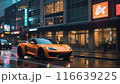 夜の街を走るスポーツカー 116639225