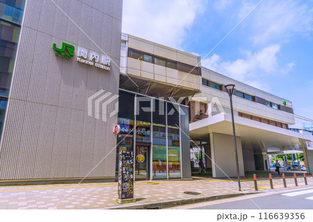 日本の横浜都市景観　関内駅などを望む 116639356