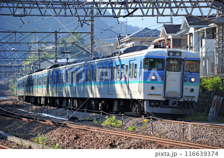 中央本線 四方津ー上野原 JR東日本 115系 C8編成(長野) 中央本線 四方津ー上野原 JR東日本 115系 C8編成(長野) 116639374