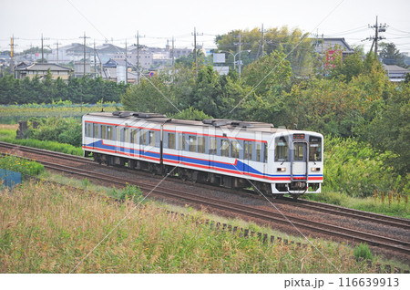 関東鉄道 常総線 新守谷ー水海道 キハ2111+キハ2112 関東鉄道 常総線 新守谷ー水海道 キハ2111+キハ2112 116639913