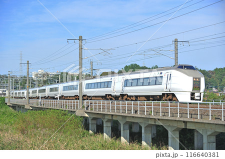 常磐線 高浜ー神立 JR東日本 651系 K103編成(勝田) スーパーひたち 常磐線 高浜ー神立 JR東日本 651系 K103編成(勝田) スーパーひたち 116640381