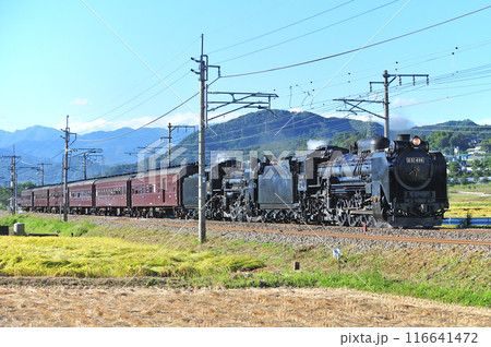 上越線 後閑ー沼田 JR東日本 D51-498+C58-363+旧客6B SL重連レトロみなかみ 上越線 後閑ー沼田 JR東日本 D51-498+C58-363+旧客6B SL重連レトロみなかみ 116641472