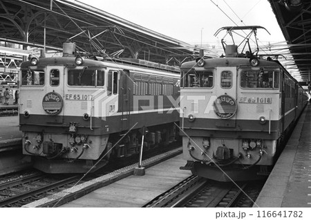 上野駅で並ぶ寝台特急あけぼの号 116641782