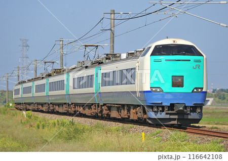 白新線　佐々木ー西新発田　JR東日本　485系　R26編成（新潟）　いなほ 116642108