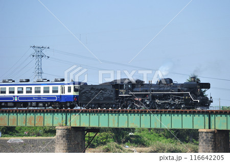 磐越西線　猿和田ー北五泉　JR東日本　DE10-1680＋12系＋C57-180　SL秋風体験号 116642205