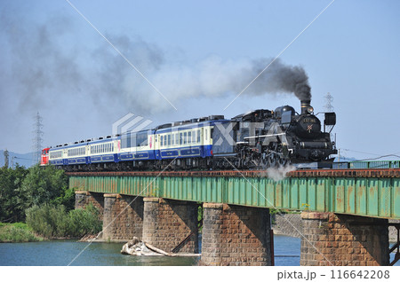 磐越西線　猿和田ー北五泉　JR東日本　C57-180＋12系＋DE10-1680　SL秋風体験号 116642208