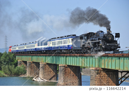 磐越西線　猿和田ー北五泉　JR東日本　C57-180＋12系＋DE10-1680　SL秋風体験号 116642214