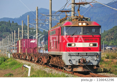 羽越本線 村上ー岩船町 JR貨物 EF510-19(富山) 羽越本線 村上ー岩船町 JR貨物 EF510-19(富山) 116642296