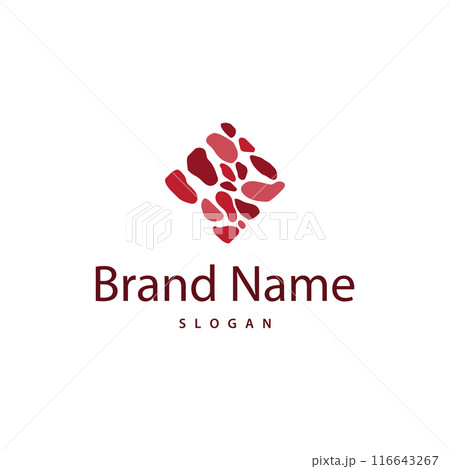 Brick Stone Logo, Premium Elegant Design, Vector Wallpaper Stone House, Icon Illustration Design 116643267