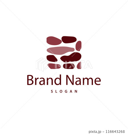 Brick Stone Logo, Premium Elegant Design, Vector Wallpaper Stone House, Icon Illustration Design 116643268