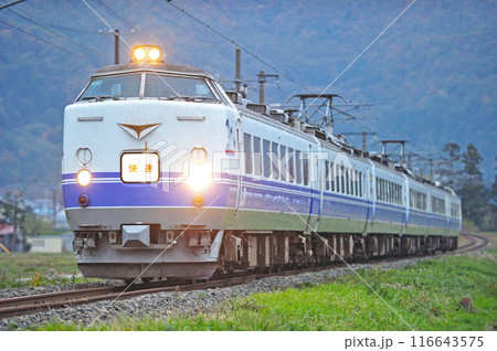 磐越西線 川桁ー猪苗代 JR東日本 485系 K60編成(勝田) あいづ 代走 磐越西線 川桁ー猪苗代 JR東日本 485系 K60編成(勝田) あいづ 代走 116643575