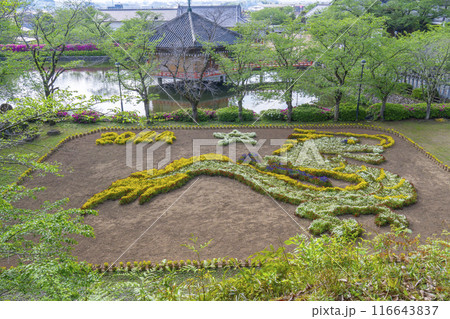 奈良 安倍文殊院 ジャンボ干支花絵 奈良 安倍文殊院 ジャンボ干支花絵 116643837