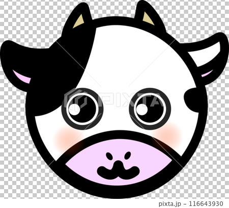 Cute cow illustrations and icons Cute cow illustrations and icons 116643930