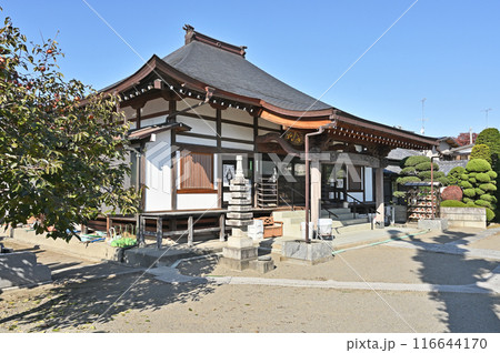 中山道深谷宿:旧中山道 浄土宗 東源寺 深谷市稲荷町 中山道深谷宿:旧中山道 浄土宗 東源寺 深谷市稲荷町 116644170