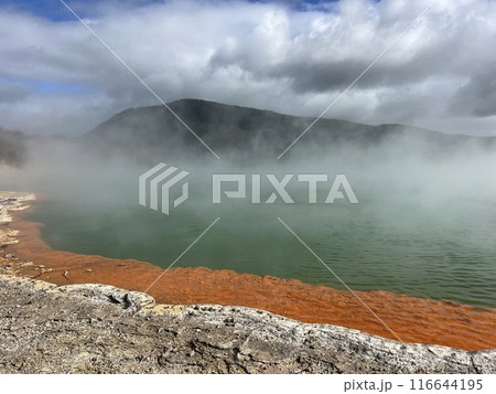 ニュージーランド北島・ワイオタプサーマルワンダーランドのシャンパンプール ニュージーランド北島・ワイオタプサーマルワンダーランドのシャンパンプール 116644195