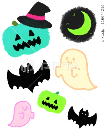 ハロウィンのかわいいアイコンセット ハロウィンのかわいいアイコンセット 116644216