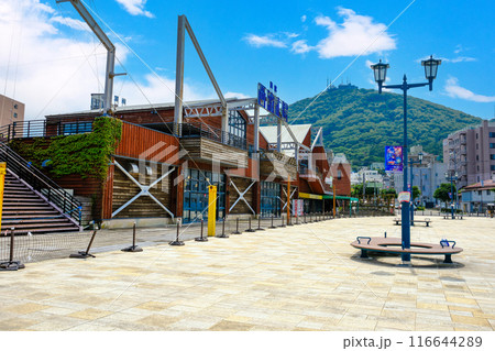 西波止場から函館山 116644289