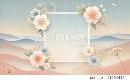 フレーム（花） 116644324