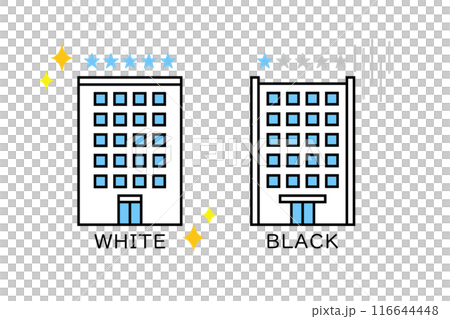 会社・企業の評価イメージ―ホワイト企業とブラック企業 116644448