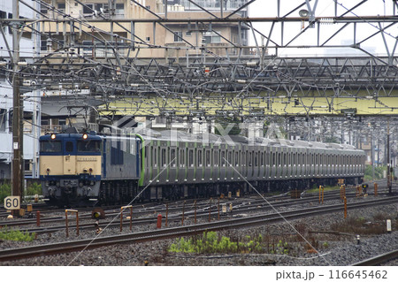 都内へ運ばれる山手線E235系電車（埼玉県内） 116645462