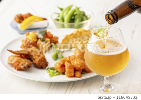 ビールと枝豆 ビールと枝豆 116645532