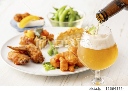 ビールと枝豆 116645534