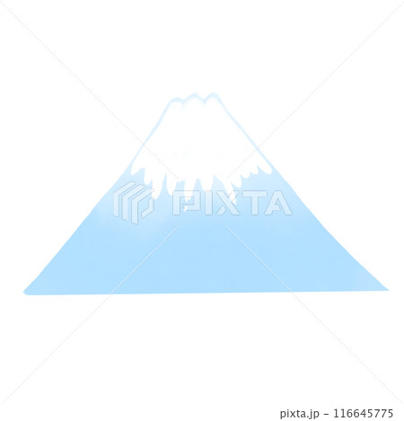 シンプルな富士山のイラスト素材 116645775