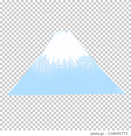 シンプルな富士山のイラスト素材 116645775