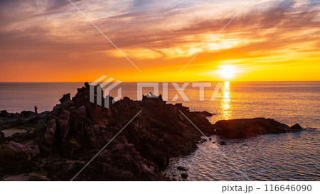 十六羅漢岩・夕景 116646090
