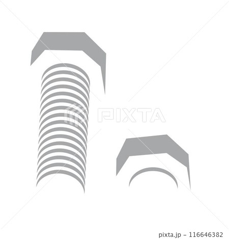 bolt and nut logo 116646382