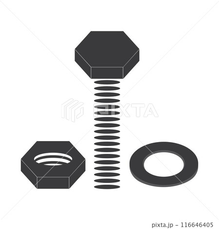 bolt and nut logo bolt and nut logo 116646405