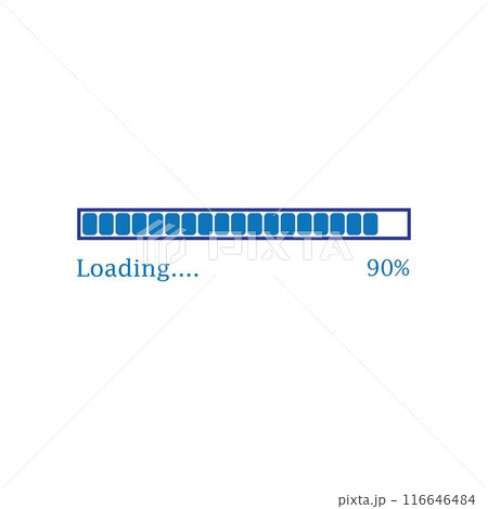 trendy loading logo 116646484