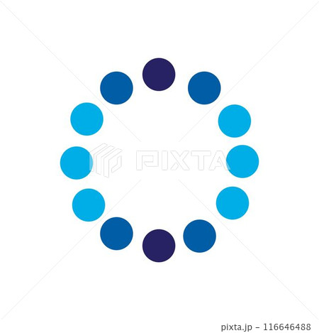 trendy loading logo 116646488