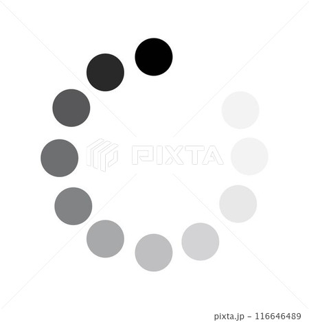 trendy loading logo 116646489