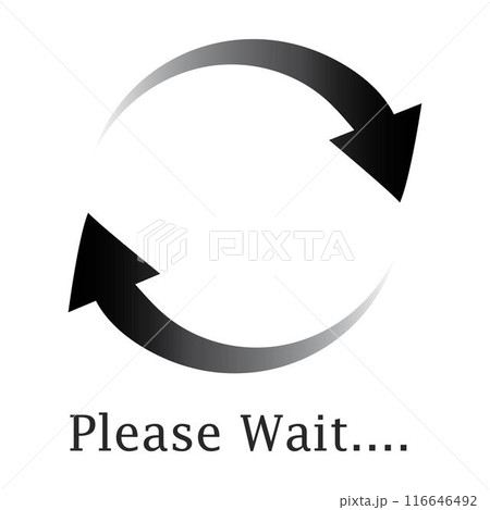 trendy loading logo 116646492