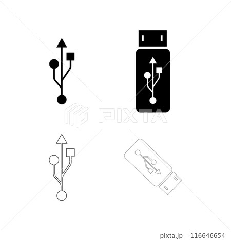 usb icon vector illustration design usb icon vector illustration design 116646654