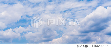 雲の多い梅雨の空 116646882