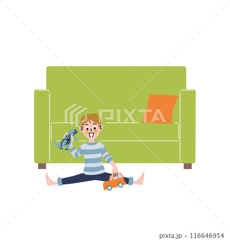 子ども_遊ぶ_お留守番 子ども_遊ぶ_お留守番 116646954