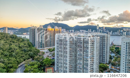 July 10 2024 the sunset of hong kong Kwun Tong 116647206