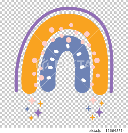 rainbow bohemian style  116648814