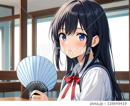 アニメ・漫画風の女性・女の子のイラスト素材のイラスト素材