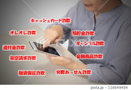 特殊詐欺のイメージ 116649484