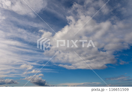 sky over the Mediterranean sea on a winter day in Cyprus 8 116651509