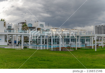 residential complex with white houses on the seashore in Cyprus 3 residential complex with white houses on the seashore in Cyprus 3 116651546