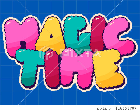 Comic cartoon label. Comic cartoon label. 116651707