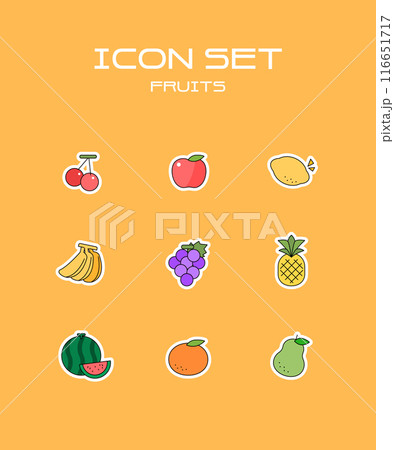 Simple line icon Fruit Simple line icon Fruit 116651717